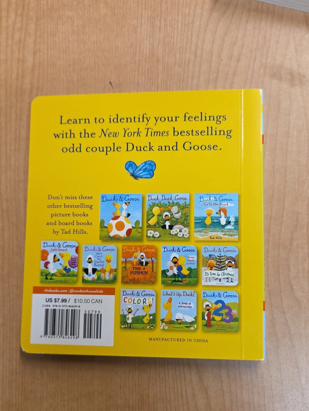 Set of 4 Duck & Goose board books by Tad‎ Hills